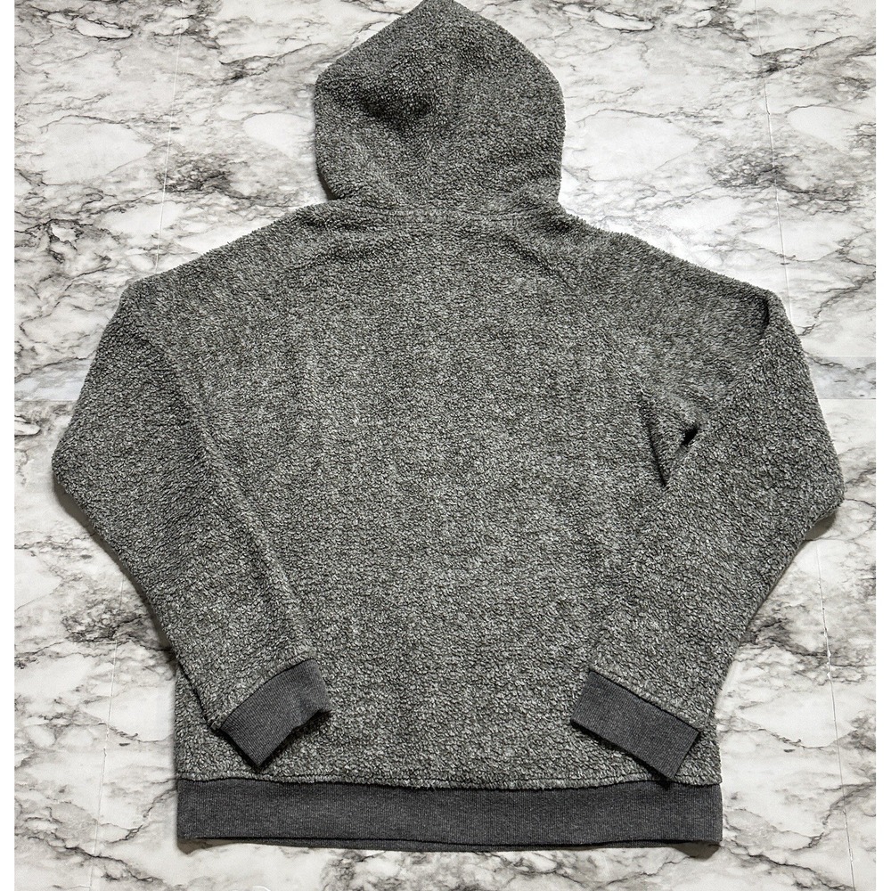 Oysho Women's Sweater Size S Gray Heather Fleece Hoodie Long Sleeve Spell Out - Picture 5 of 8